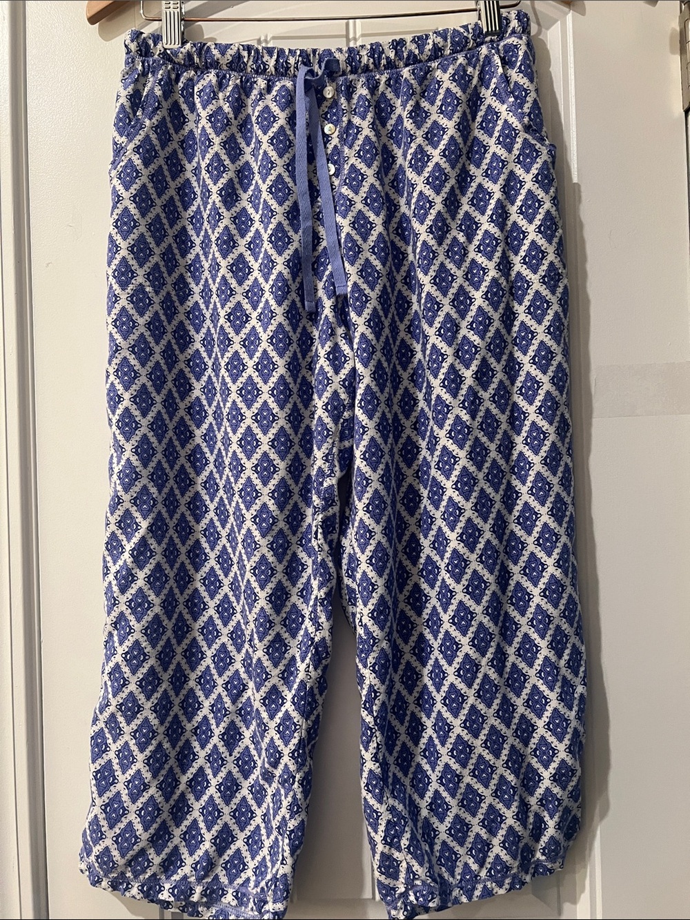 Old navy Diamond Print Lounge Pants pockets Medium